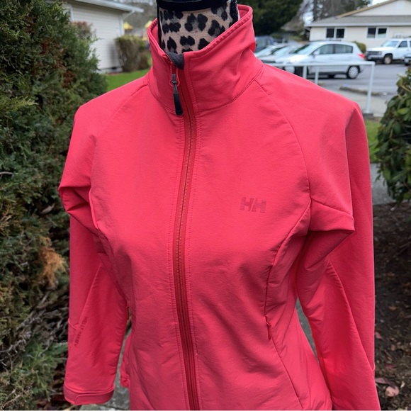 Helly Hansen Bright Coral Rain Jacket Women’s Small - Picture 3 of 9